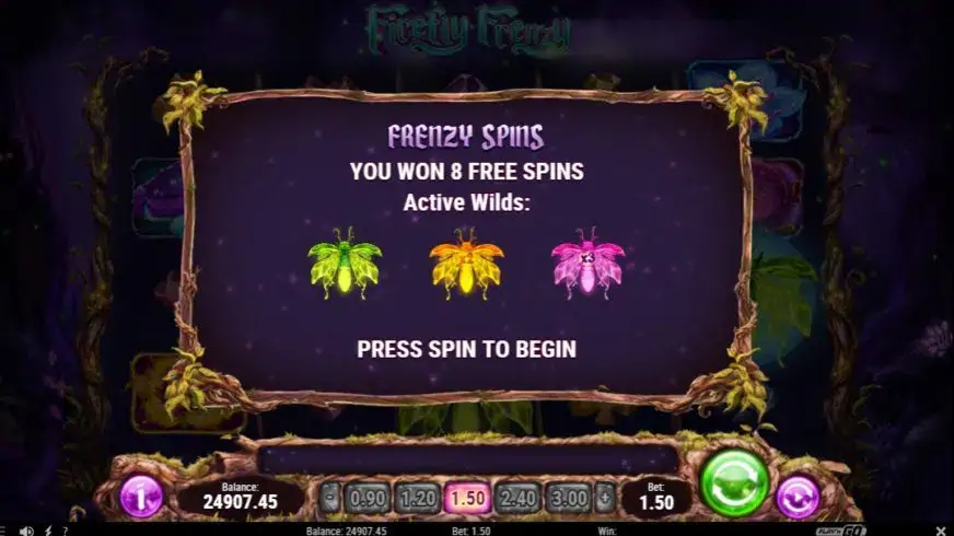 Firefly Frenzy slot screenshot 4
