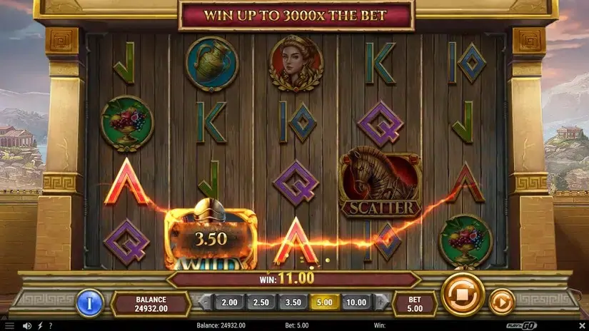 Gates of Troy slot screenshot 2