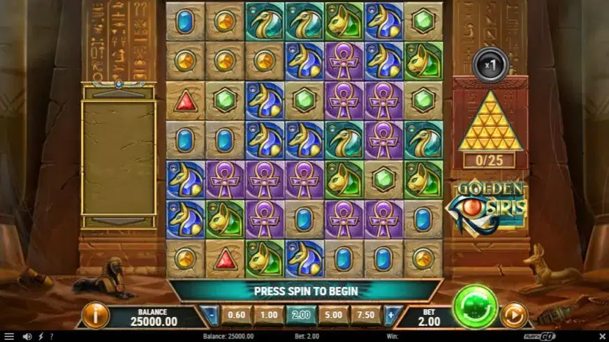 Golden Osiris slot screenshot 1