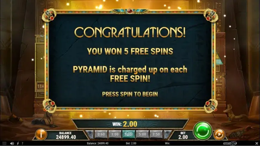 Golden Osiris slot screenshot 3