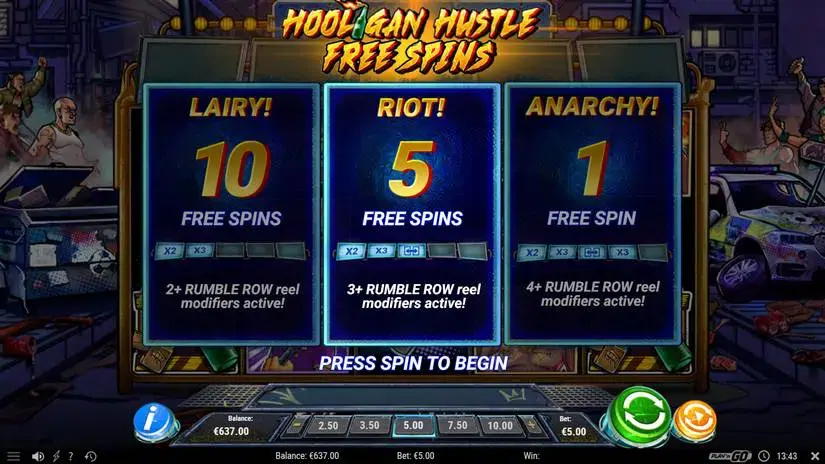 Hooligan Hustle slot screenshot 2