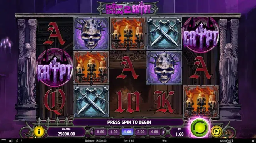 House of Doom 2: The Crypt slot screenshot 