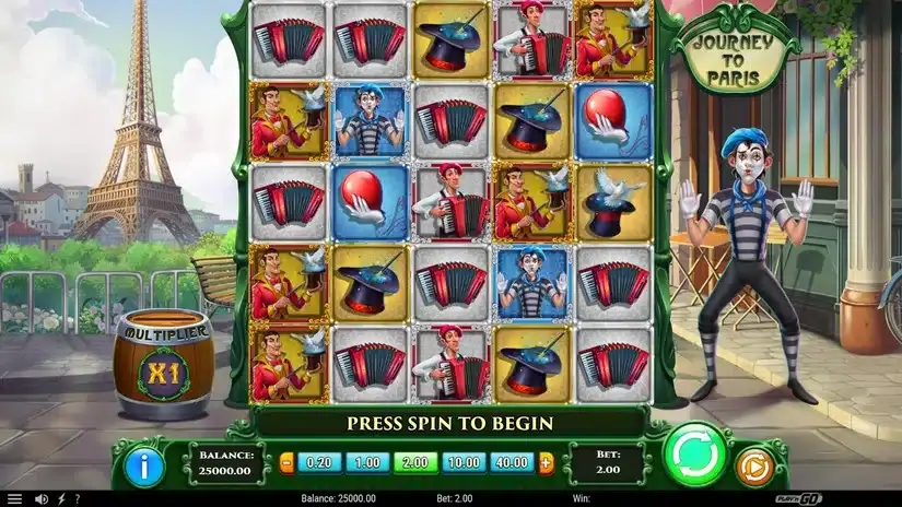 Journey to Paris slot screenshot 