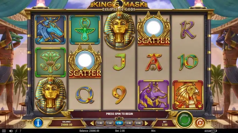 King’s Mask Eclipse of Gods slot screenshot 