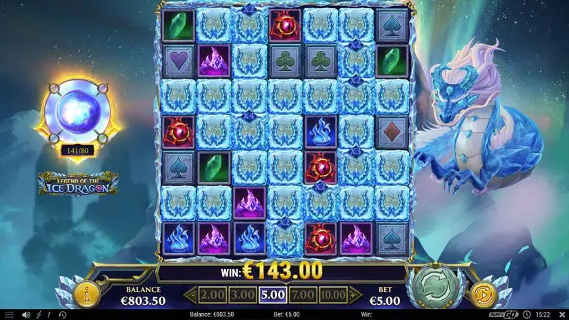Legend of the Ice Dragon slot screenshot 5