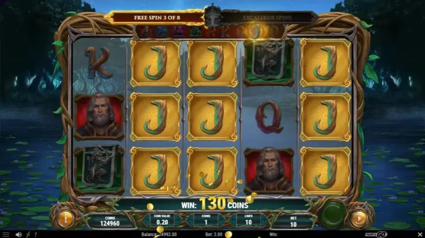 Lord Merlin and the Lady of the Lake slot screenshot 4