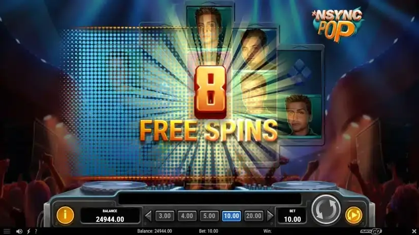NSYNC Pop slot screenshot 2