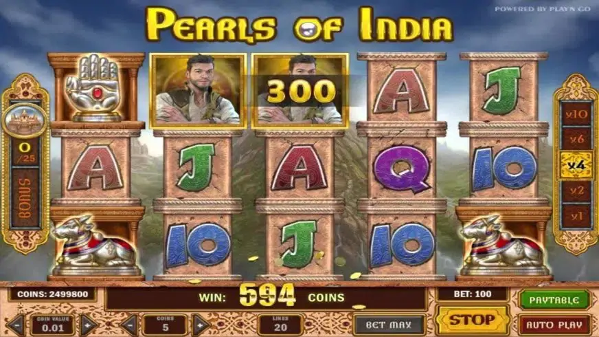 Pearls Of India slot screenshot 1