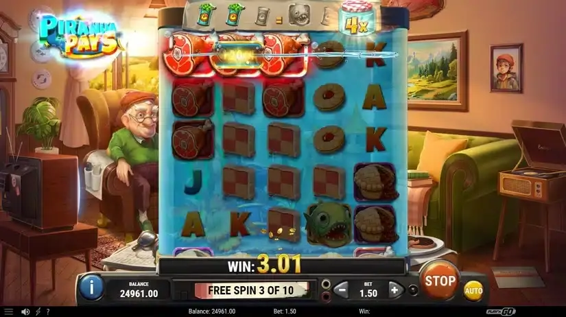 Piranha Pays slot screenshot 4