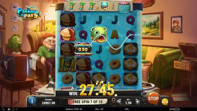 Piranha Pays slot screenshot 5