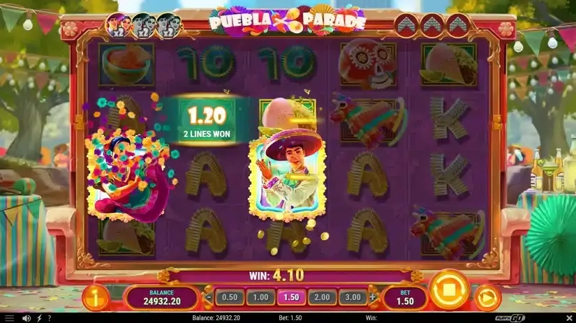 Puebla Parade slot screenshot 2