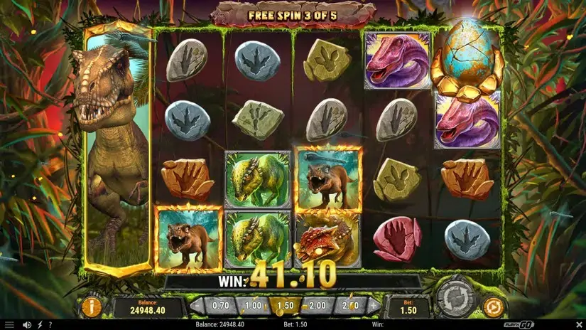 Raging Rex 2 slot screenshot