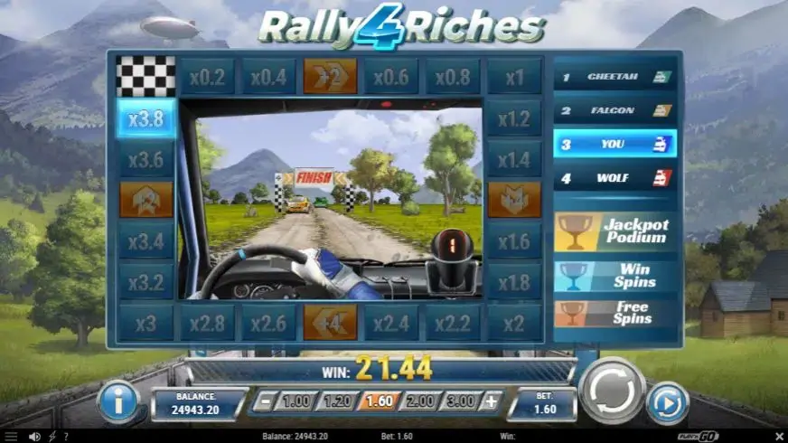 Rally 4 Riches slot screenshot 4
