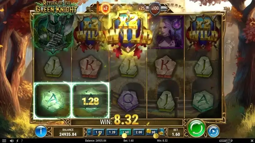 Return of the Green Knight slot screenshot 