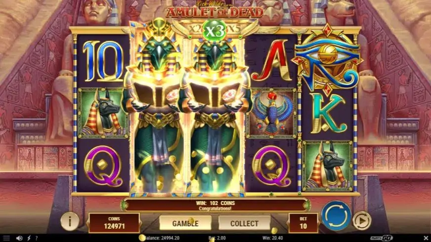 Rich Wilde And The Amulet of Dead slot screenshot 3