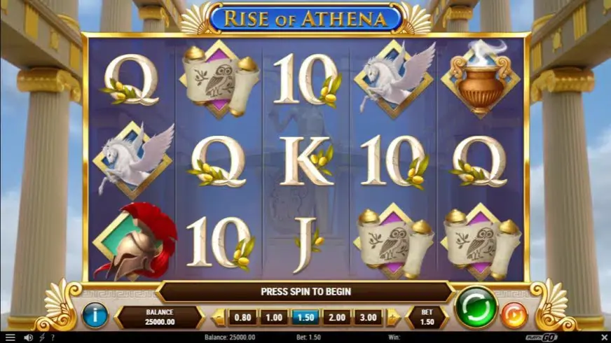Rise of Athena slot screenshot 1