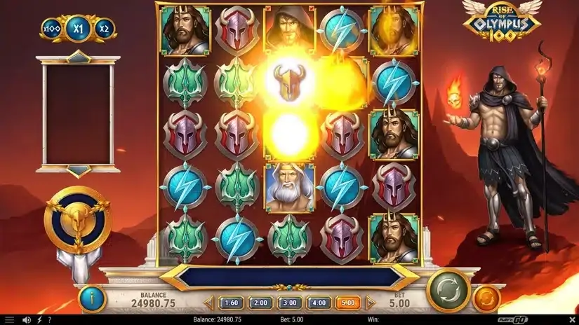 Rise of Olympus 100 slot screenshot 3