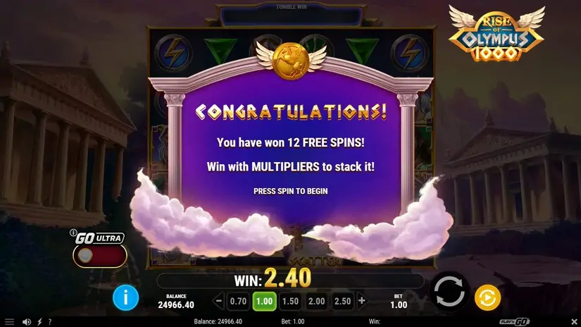 Rise of Olympus 1000 slot screenshot 5