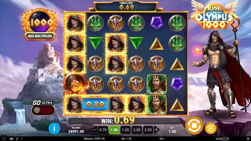 Rise of Olympus 1000 slot screenshot 2