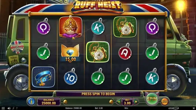 Ruff Heist slot screenshot 