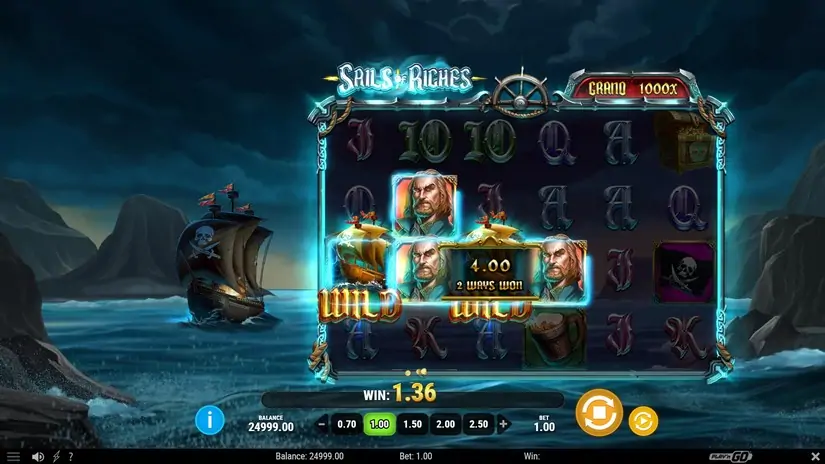 Sails of Riches slot screenshot 2