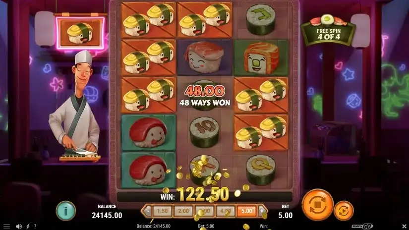 Slashimi slot screenshot 