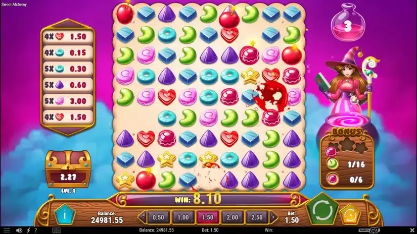 Sweet Alchemy slot screenshot 4