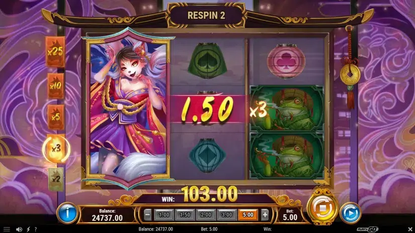 Tale of Kyubiko slot screenshot 