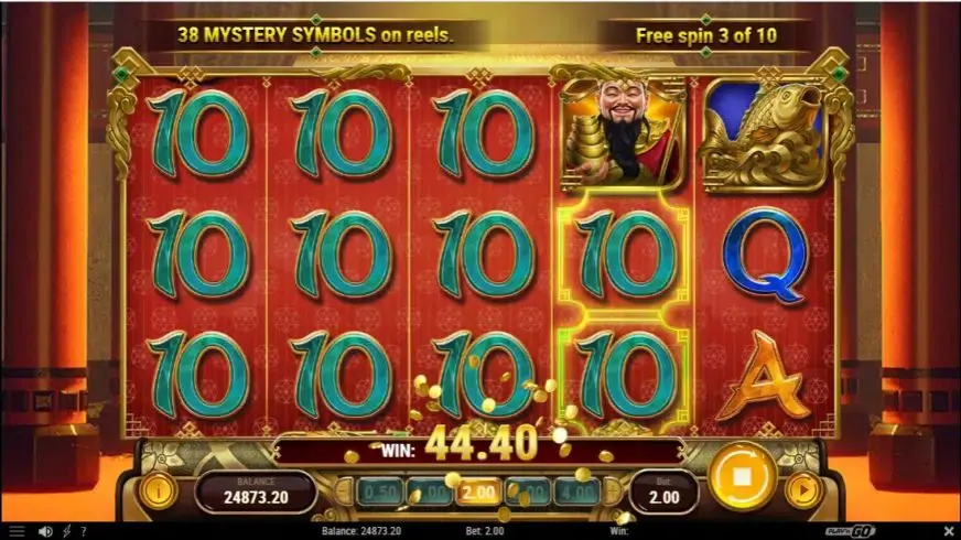 Temple of Wealth slot screenshot 4