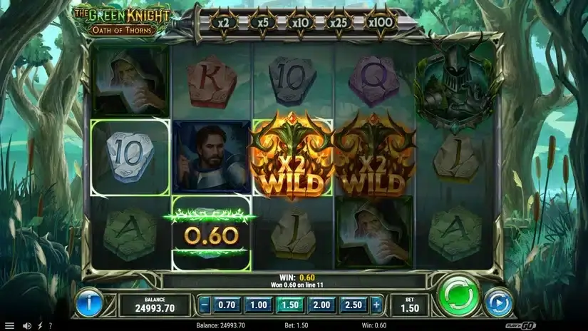 The Green Knight Oath of Thorns slot screenshot 2