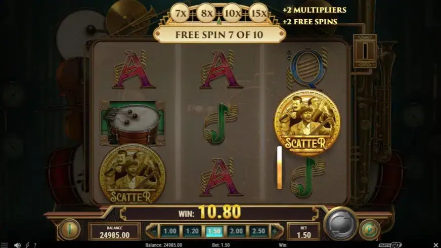 The Paying Piano Club slot screenshot 4