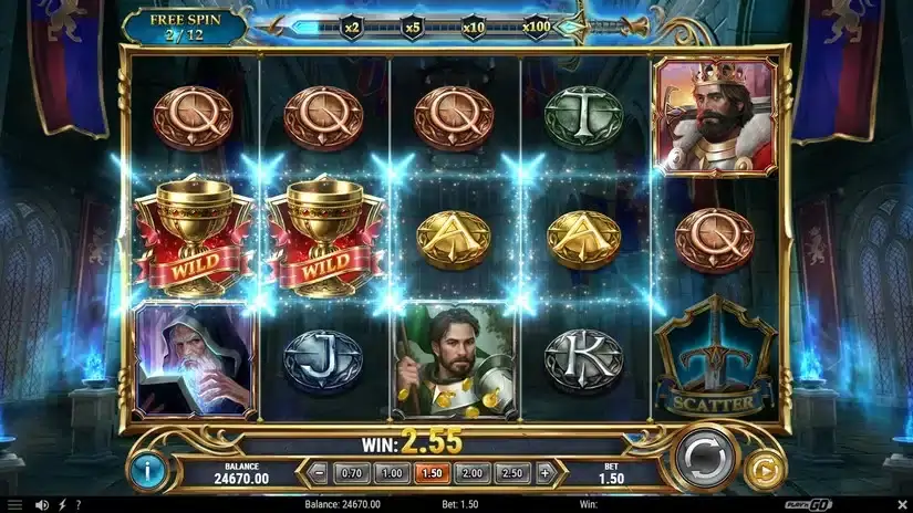 The Sword and the Grail Excalibur slot screenshot 4