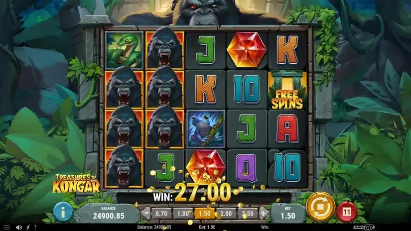 Treasures of Kongar slot screenshot 3