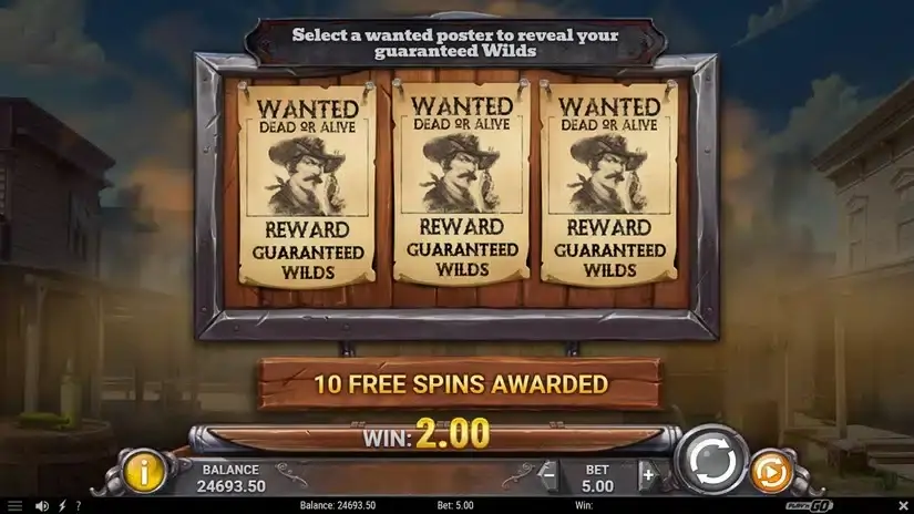 Wild Bandolier slot screenshot 3