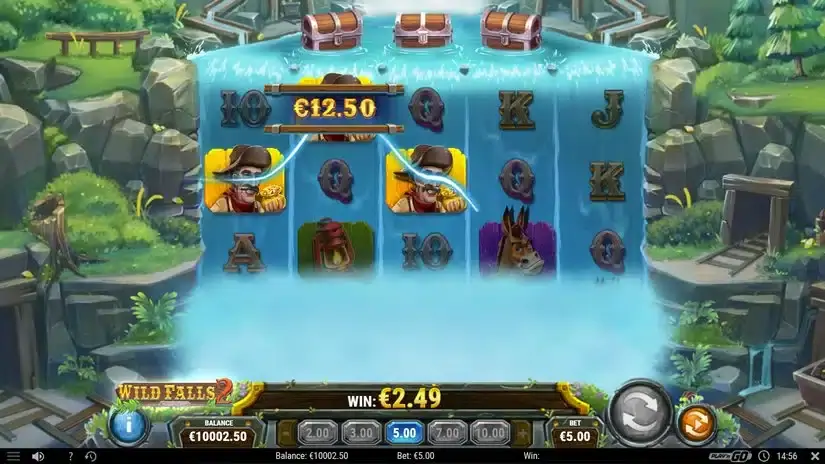 Wild Falls 2 slot screenshot 