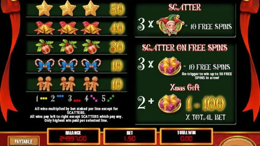Xmas Joker slot screenshot 2