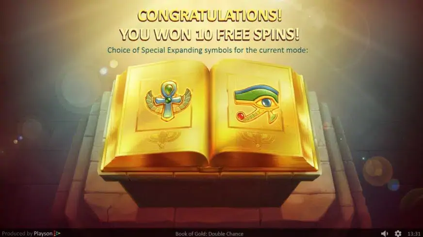 Book of Gold: Double Chance slot screenshot 3