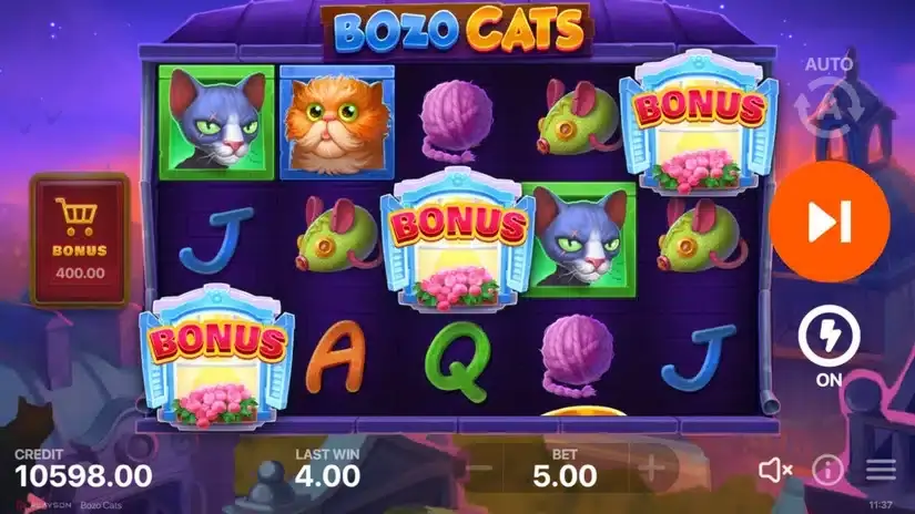 Bozo Cats slot screenshot 3