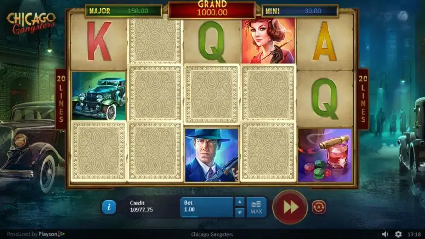Chicago Gangsters slot screenshot 4