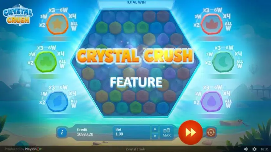Crystal Crush slot screenshot 5