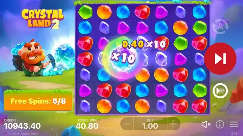Crystal Land 2 slot screenshot 6