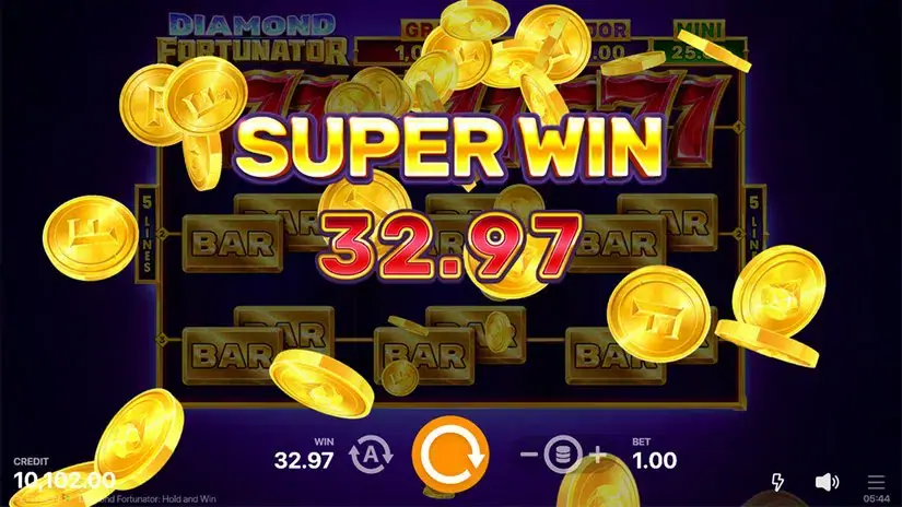 Diamond Fortunator: Hold and Win slot screenshot 3