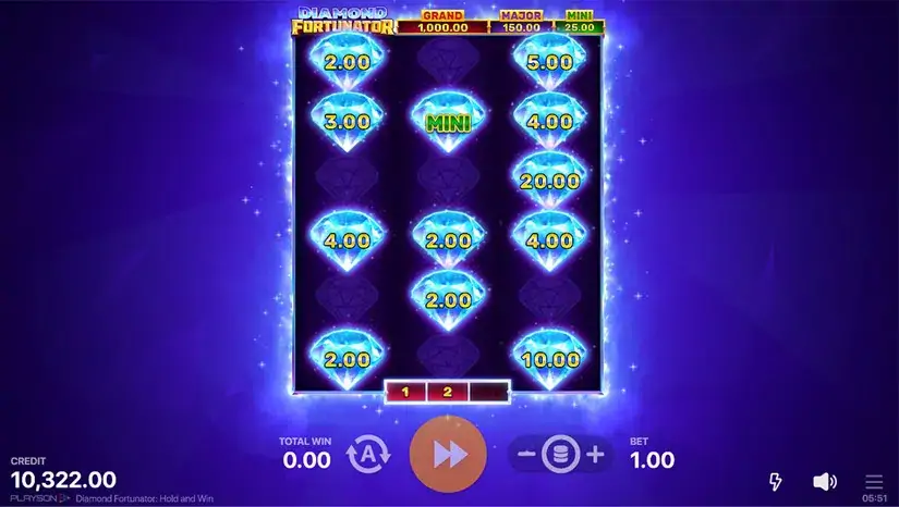 Diamond Fortunator: Hold and Win slot screenshot 