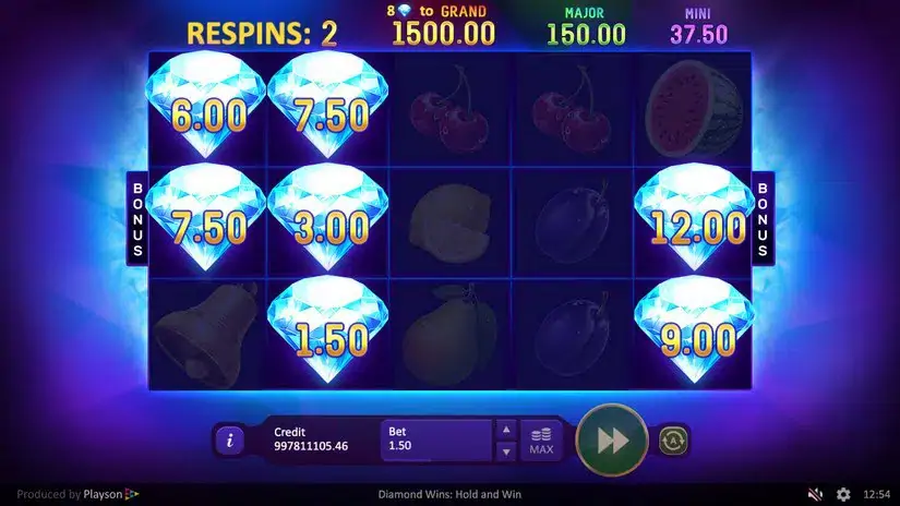 Diamond Wins: Hold & Win slot screenshot 5