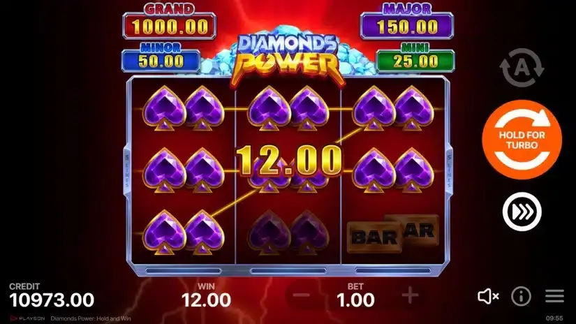 Diamonds Power: Hold and Win slot screenshot 4