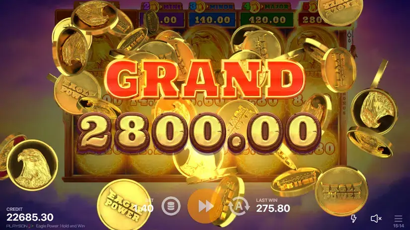 Eagle Power: Hold and Win slot screenshot 8