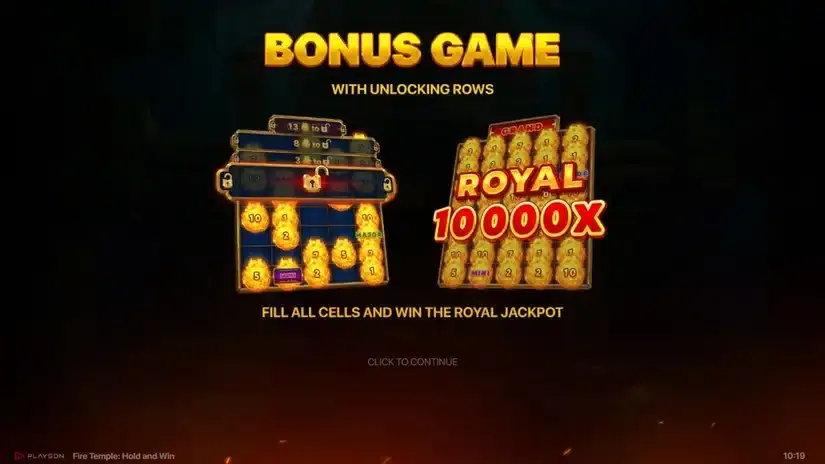 Fire Temple: Hold and Win slot screenshot 4