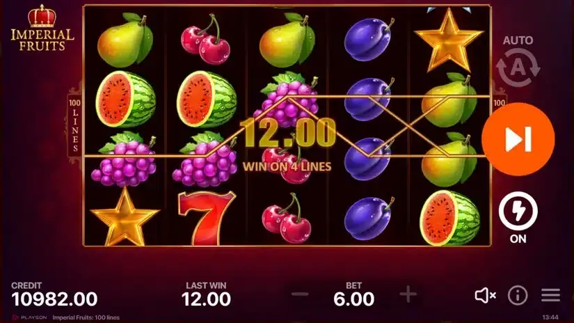 Imperial Fruits: 100 lines slot screenshot 2
