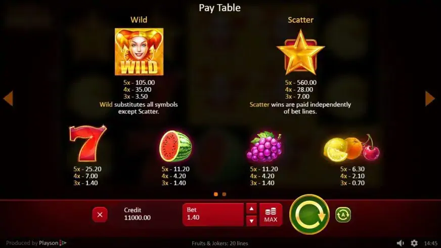 Joker Expand: 40 lines slot screenshot 2