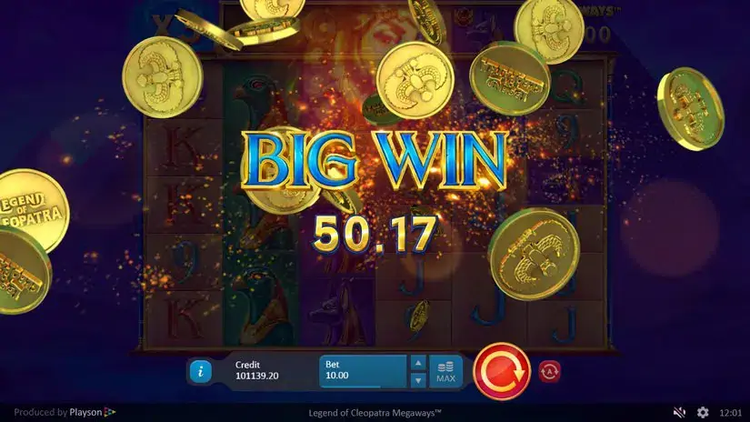 Legend of Cleopatra Megaways slot screenshot 7